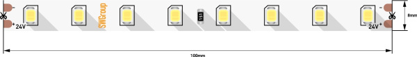 Светодиодная лента SWG2P80-24-7.2-W