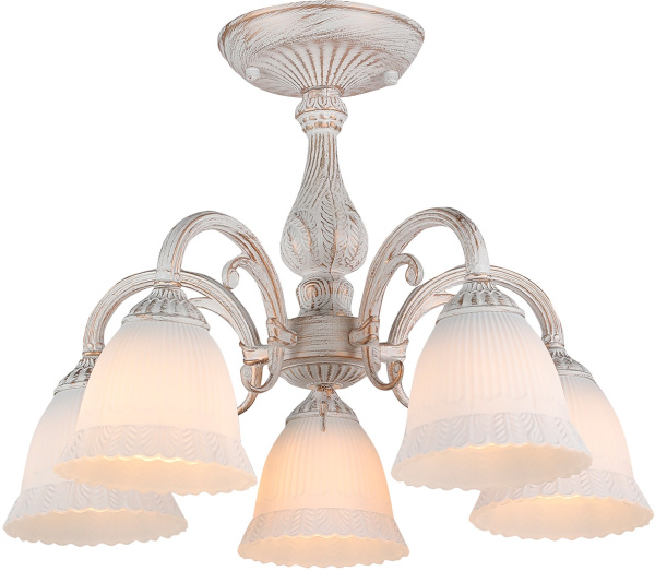 Потолочная люстра на штанге Versailles 1114/5PL E27 60W White