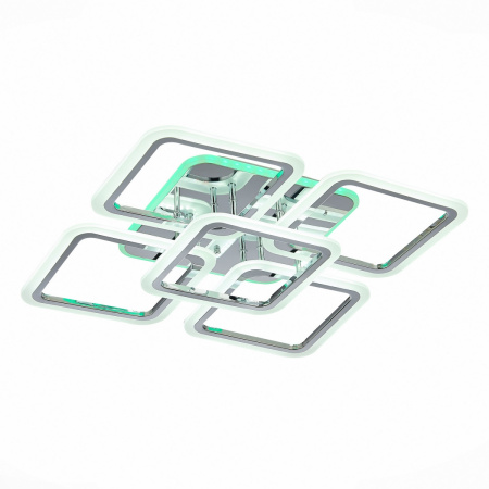 картинка Потолочная люстра светодиодная с пультом и управлением смартфоном регулировкой цветовой температуры и яркости ночным режимом Qutro SLE200412-05 от магазина BTSvet