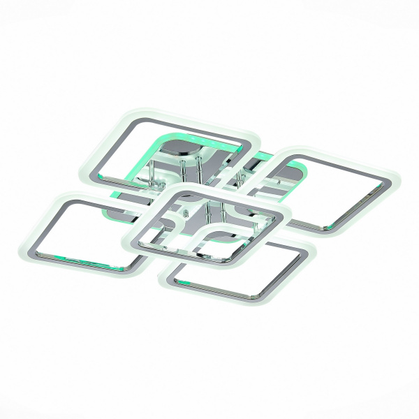 картинка Потолочная люстра светодиодная с пультом и управлением смартфоном регулировкой цветовой температуры и яркости ночным режимом Qutro SLE200412-05 от магазина BTSvet