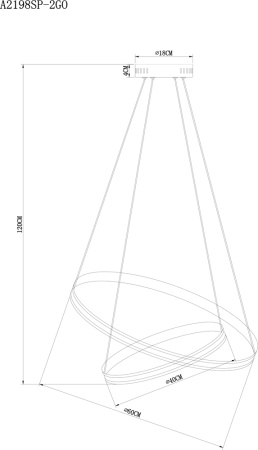 картинка Подвесной светильник Meridiana A2198SP-2GO от магазина BTSvet