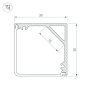 картинка Профиль SL-KANT-H30-2000 ANOD (Arlight, Алюминий) 019333 от магазина BTSvet