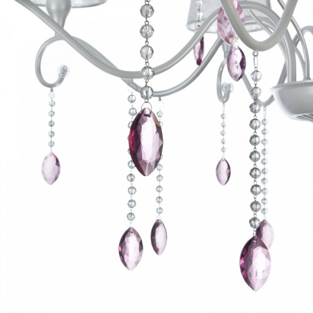 картинка Подвесная люстра с хрусталем Adelaide FR2306-PL-08-W от магазина BTSvet