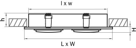 картинка Встраиваемый светильник SINGO l 011612 от магазина BTSvet