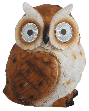 Газонная световая фигура светодиодная на солнечных батареях Филин ERAFYS01-11