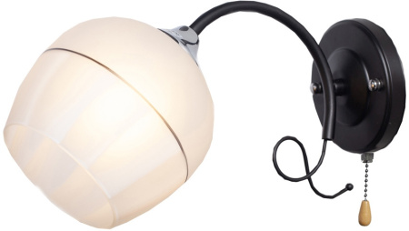 Бра с выключателем MD.3314-1-W BK+CH