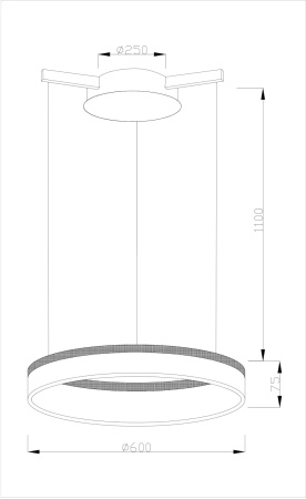картинка Подвесной светодиодный светильник V1720-PL Via LED*39W от магазина BTSvet