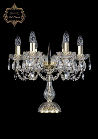 Хрустальная настольная лампа 12.11.6.141-37.Gd.Sp