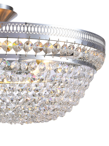 картинка Потолочная люстра хрустальная BAROCCO 81405/8C CHROME от магазина BTSvet