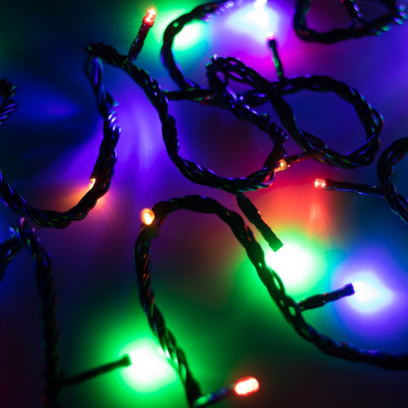 Светодиодная гирлянда ARD-STRING-HOME-5000-GREEN-50LED-LIVE RGB (230V, 3.5W) (Ardecoled, IP20) 025778