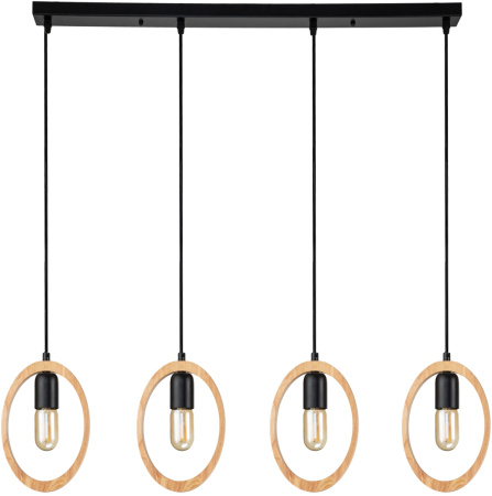 Подвесной светильник Rustic 10196/4 E27*40W Black