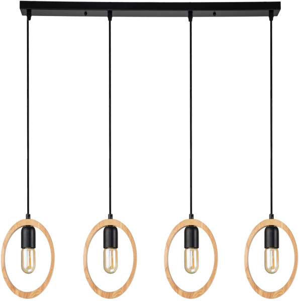 Подвесной светильник Rustic 10196/4 E27*40W Black