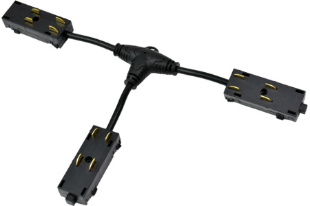 Гибкий Т-образный, электрический коннектор трека SMART TR2115-BK