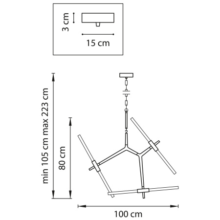 картинка Подвесная люстра Struttura 742063 от магазина BTSvet