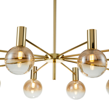 картинка Люстра потолочная на штанге Collana V000221 (13015/10R Gold) от магазина BTSvet