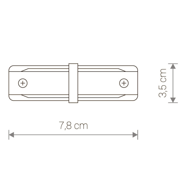 картинка Коннектор Profile Straight Connector 9453 от магазина BTSvet