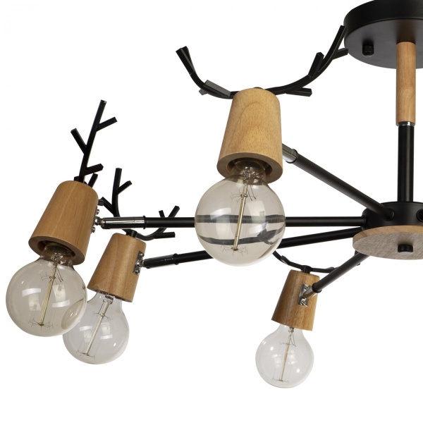 картинка Потолочная люстра для детской Sven 10024/8 Black от магазина BTSvet