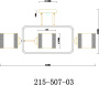 картинка Люстра потолочная на штанге 215-507-03 от магазина BTSvet
