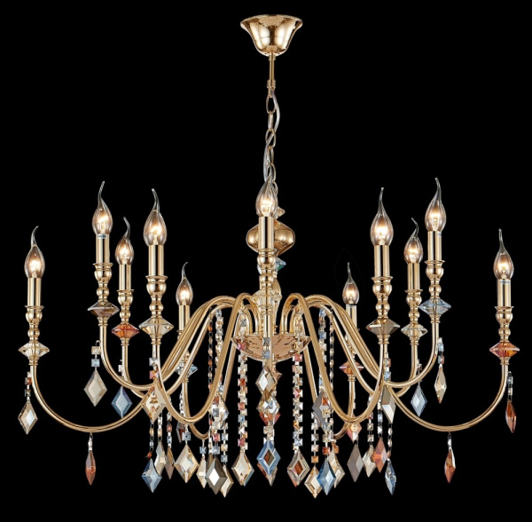 картинка Подвесная люстра MERCEDES SP6+6 GOLD/COLOR от магазина BTSvet