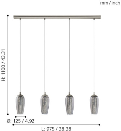 картинка Подвесной светильник Farsala 96344 от магазина BTSvet