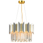 картинка Подвесная люстра хрустальная QUEEN 79006/6C BRASS SILVER от магазина BTSvet