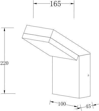 картинка Настенный уличный светильник Paso O595WL-L12B3K от магазина BTSvet
