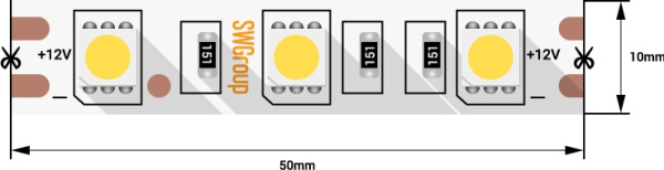 Светодиодная лента SWG560-12-14.4-UW