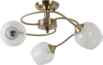 Люстра потолочная на штанге Olivia 1178/3P E27*60W Antique brass