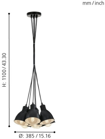 картинка Подвесной светильник Priddy 49467 от магазина BTSvet