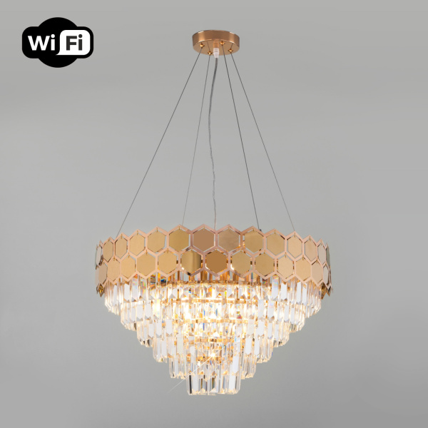 Подвесная люстра хрустальная с управлением смартфоном Ariana 10124/8