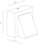 картинка Настенный светильник уличный TUBE LED W78029A Gr от магазина BTSvet