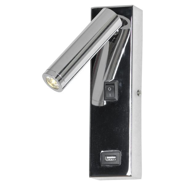 Бра светодиодное с выключателем и USB-портом Cozy LSP-8241