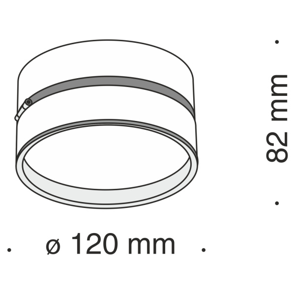 картинка Накладной светодиодный светильник Onda C024CL-L18W4K от магазина BTSvet