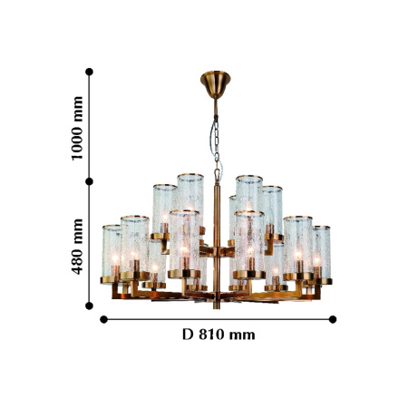картинка Большая подвесная люстра Assembly 2060-18P от магазина BTSvet