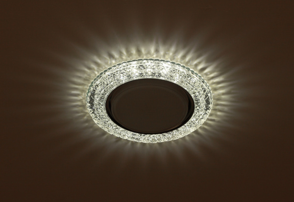 картинка Встраиваемый светильник с LED подсветкой DK LD26 SL/WH от магазина BTSvet