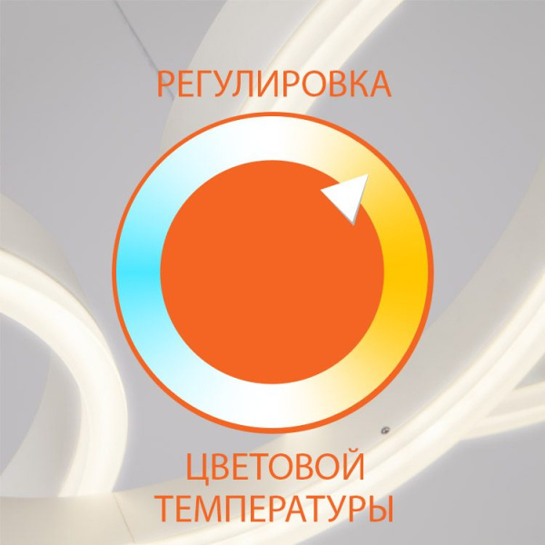 картинка Потолочный светильник светодиодный с пультом регулировкой цветовой температуры и яркости ночной режим Coloris 90214/1 от магазина BTSvet