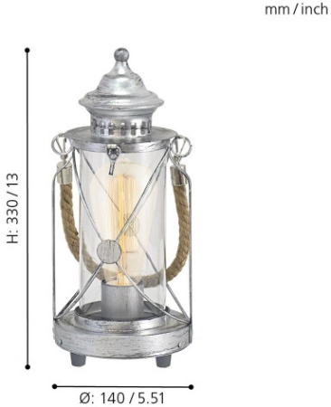 картинка Настольная лампа с выключателем Bradford 49284 от магазина BTSvet