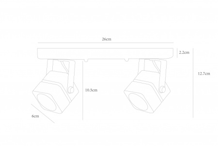 картинка Спот Misam A1315PL-2BK от магазина BTSvet