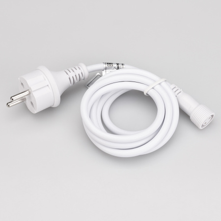 картинка Шнур питания ARD-CLASSIC-ICEFALL-1.5M White (230V) (Ardecoled, Закрытый) 026106 от магазина BTSvet