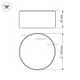 картинка Потолочный светильник LED круглый SP-RONDO-140B-18W Day White (Arlight, IP40 Металл, 3 года) 022237 от магазина BTSvet