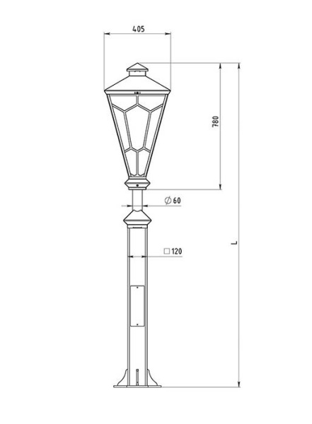 картинка Наземный фонарь Murabelle 550-21/b-50 от магазина BTSvet