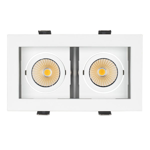 картинка Светильник встраиваемый LED CL-KARDAN-S180x102-2x9W White (WH, 38 deg) (Arlight, IP20 Металл, 3 года) 024128 от магазина BTSvet