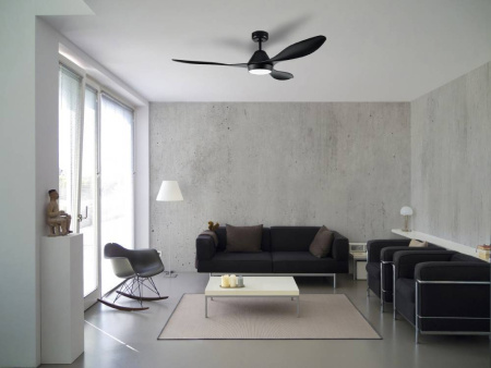 картинка Потолочная люстра светодиодная с вентилятором и пультом Antibes 35017 от магазина BTSvet