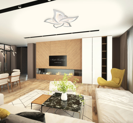 картинка Потолочная люстра светодиодная с пультом и управлением смартфоном регулировкой цветовой температуры и яркости таймер ночной режим INNOVATION STYLE 83002 от магазина BTSvet