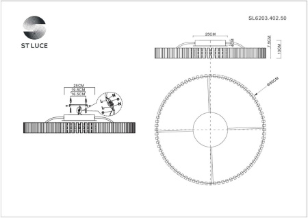 картинка Потолочная люстра Estense SL6203.402.50 от магазина BTSvet