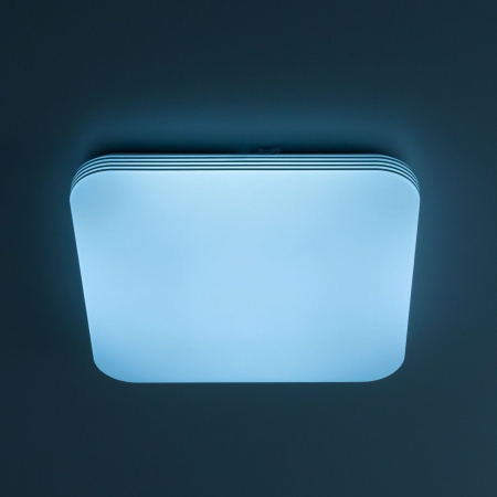 картинка Потолочный светильник светодиодный с пультом и диммером регулировкой цветовой температуры Симпла CL714K480G RGB от магазина BTSvet