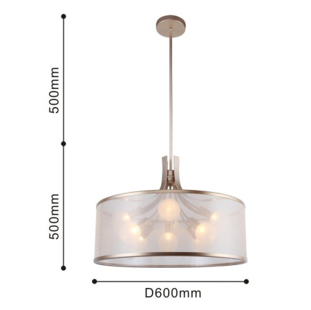 картинка Подвесная люстра Himiko 2551-9P от магазина BTSvet