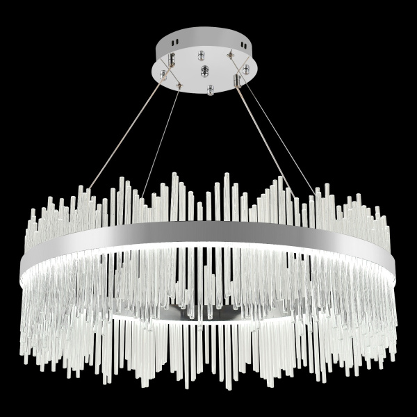 картинка Подвесная люстра хрустальная светодиодная с управлением смартфоном и пультом регулировкой цветовой температурой и яркости ночным режимом и таймером LED LAMPS 81263 от магазина BTSvet