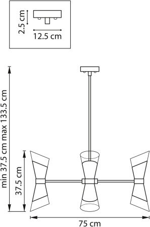картинка Потолочная люстра Strato 817122 от магазина BTSvet