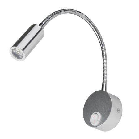 Спот светодиодный для чтения с выключателем ULT-F21-3W/4000K IP20 SILVER